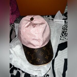 Pink Louis Vuitton hat